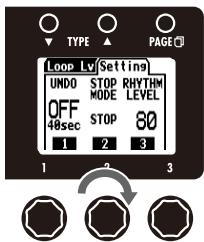 ZOOM G3 - To select the STOP MODE - 2