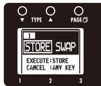 ZOOM G3 - | To store a patch or swap - 3