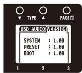 ZOOM G3 - | To view the firmware versions - 3
