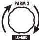 ZOOM G92TT - When parameter knob 3 is turned - 1