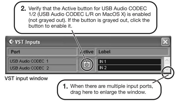 ZOOM G92TT - Access the "Devices" menu and select "VST Inputs". - 1