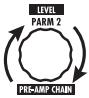 ZOOM G92TT - To set the adjustment range for the parameter to be controlled, use parameter knob 2 (minimum value) and parameter knob 3 (maximum value). - 1