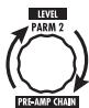 ZOOM G92TT - Use parameter knob 2 to adjust the level of the signal sent from the external effect to the G9.2tt (return level). - 1