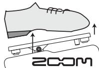 ZOOM G92TT - With expression pedal 1 fully raised, press the [STORE/SWAP] key. - 4