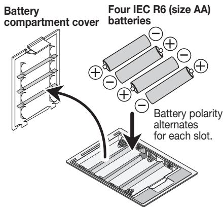ZOOM GFX3 - Inserting the batteries - 2