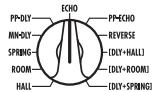 ZOOM GFX3 - If required, use the three selectors to choose the DRIVE, MOD, and REV/DLY module effect type. - 5