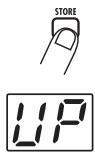 ZOOM GFX3 - Fully raise the expression pedal and press the [STORE] key. - 2