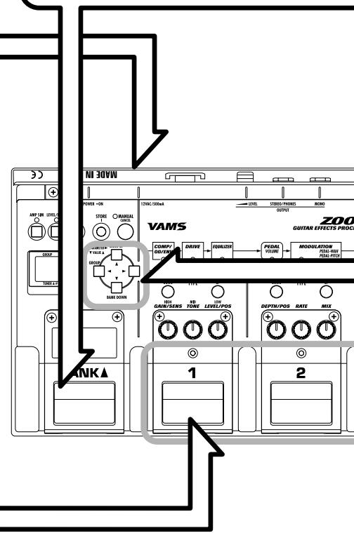 ZOOM GFX4 - Select the patch - 3