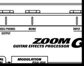 ZOOM GFX4 - Select the store target patch - 3