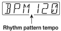 ZOOM GFX5 - To change the tempo, press the [TEMPO/TAP] key and then turn the [VALUE] dial. - 1