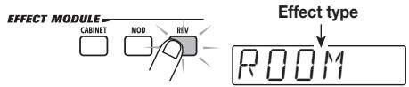 ZOOM GFX5 - Press the effect module key for the module that you want to edit. - 1