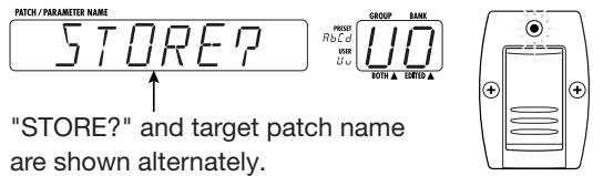 ZOOM GFX8 - Storing and Copying Patches (Store Mode Operation) - 2