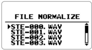 ZOOM H4V2 - Move the jog dial up/down to bring the cursor to "NORMALIZE". Then press the jog dial. - 1