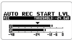 ZOOM H4V2 - To set the start level, move the jog dial up/down to bring the cursor to "START LV". Then press the jog dial. - 1