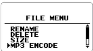 ZOOM H4V2 - Move the jog dial up/down to bring the cursor to "FILE". Then press the jog dial. - 1