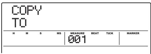 ZOOM MRS1608 - Turn the dial to select the copy source end measure, and press the [ENTER] key. - 1