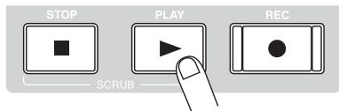 ZOOM MRS1608 - Press the PLAY [▶] key in the transport section. - 1
