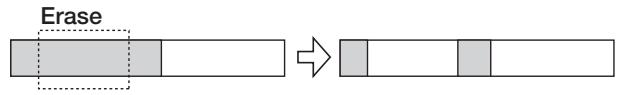 ZOOM MRS1608 - Erasing a specified range of data - 1