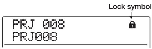 ZOOM MRS1608 - Turn the dial to select ON (protect enabled) or OFF (protect disabled). - 1