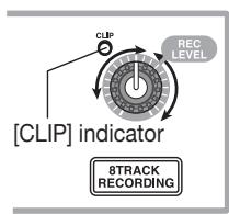 ZOOM MRS1608 - While playing the instrument, use the [REC LEVEL] control to adjust the recording level. - 1