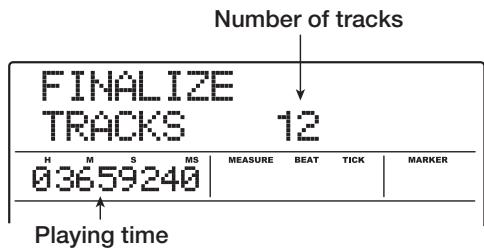 ZOOM MRS1608 - Finalizing a CD-R/RW Disc - 1