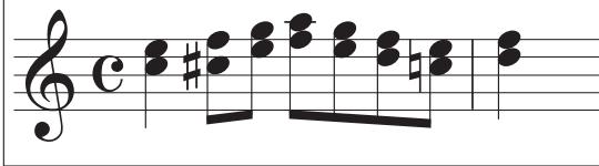 ZOOM MRS1608 - Generating a 1-part harmony from a specified range of audio data - 2
