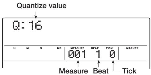 ZOOM MRS1608 - Press the REC [●] key. - 1
