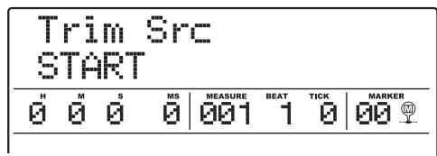 ZOOM MRS1608 - Refer to "Basic steps for range editing" to select the track/V-take from which you want to trim data, and press the [ENTER] key. - 1