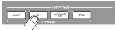 ZOOM MRS1608 - Press one of the [ALGORITHM] keys in the effect section. Select the key that corresponds to the desired algorithm. - 1