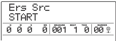ZOOM MRS1608 - Refer to steps 1 - 6 of "Basic steps for range editing" to select the track/V-take for erasing, and press the [ENTER] key. - 1