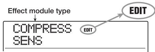 ZOOM MRS1608 - Press the [EDIT] key. - 1