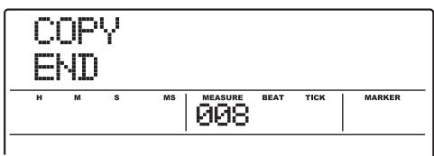 ZOOM MRS1608 - Turn the dial to select the copy source start measure, and press the [ENTER] key. - 1