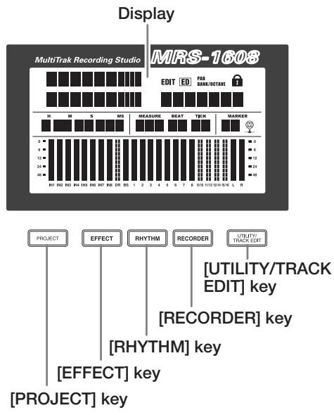 ZOOM MRS1608 - Display section - 1