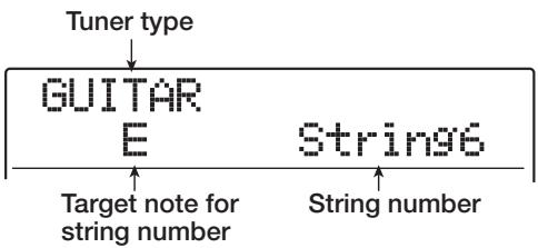 ZOOM MRS1608 - Press the [TUNER] key in the effect section, and use the cursor left/right keys to select the tuner type. - 1