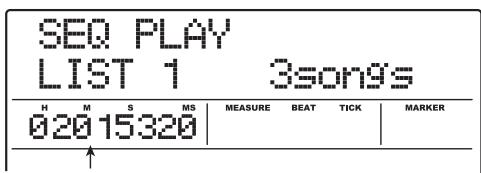 ZOOM MRS1608 - Use the cursor left/right keys to bring up the indication "PROJECT SEQ PLAY" on the display, and press the [ENTER] key. - 1