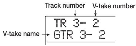 ZOOM MRS1608 - From the main screen, press the [V-TAKE] key in the track parameter section. - 1