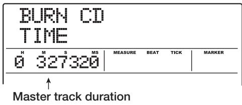 ZOOM MRS1608 - Verify that the indication "AUDIO CD BURN CD" is shown on the display, and press the [ENTER] key. - 1