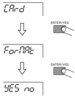 ZOOM MRS4 - Press the [ENTER/YES] key two times. - 1