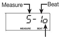 ZOOM MRS4 - Switching between time and measure indication - 1