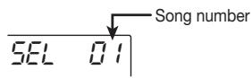 ZOOM MRS4 - Select "SnG SEL" on the song menu, and press the [ENTER/YES] key. - 1