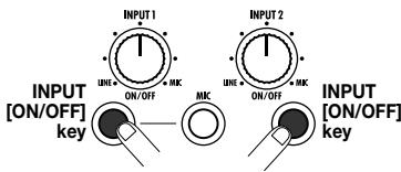 ZOOM MRS8 - - Selecting two INPUT connectors - 1
