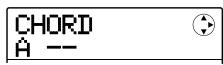ZOOM MRS8 - To change the chord type, press the cursor down key once to bring up the indication "CHORD" on the first line of the display. - 1
