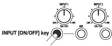 ZOOM MRS8 - - Selecting one INPUT connector - 1