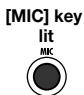 ZOOM MRS8 - To use the built-in mic, press the [MIC] key in the input section so that the key is lit. - 2