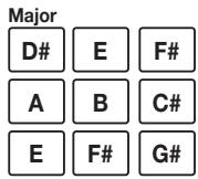 ZOOM MRS8 - To change the type of the scale, use the cursor left/right keys. - 1