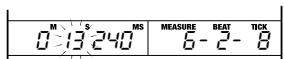 ZOOM MRS8 - Use the cursor left/right keys to move the flashing part to the unit to change. - 1