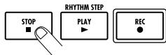 ZOOM MRS8 - When recording is complete, press the STOP [■] key. - 1