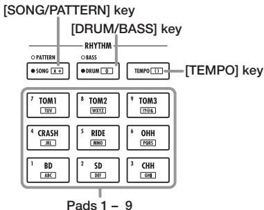 ZOOM MRS8 - Rhythm section - 1