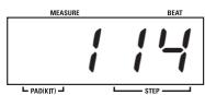 ZOOM MRT3 - Mention tenete premuto il tasto [TEMPO], usate i tasti [VALUE +/-] per regolare il tempo. - 2