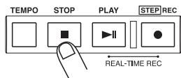ZOOM MRT3 - Per interrompere l'ascolto del pattern, premete il tasto [STOP]. - 1